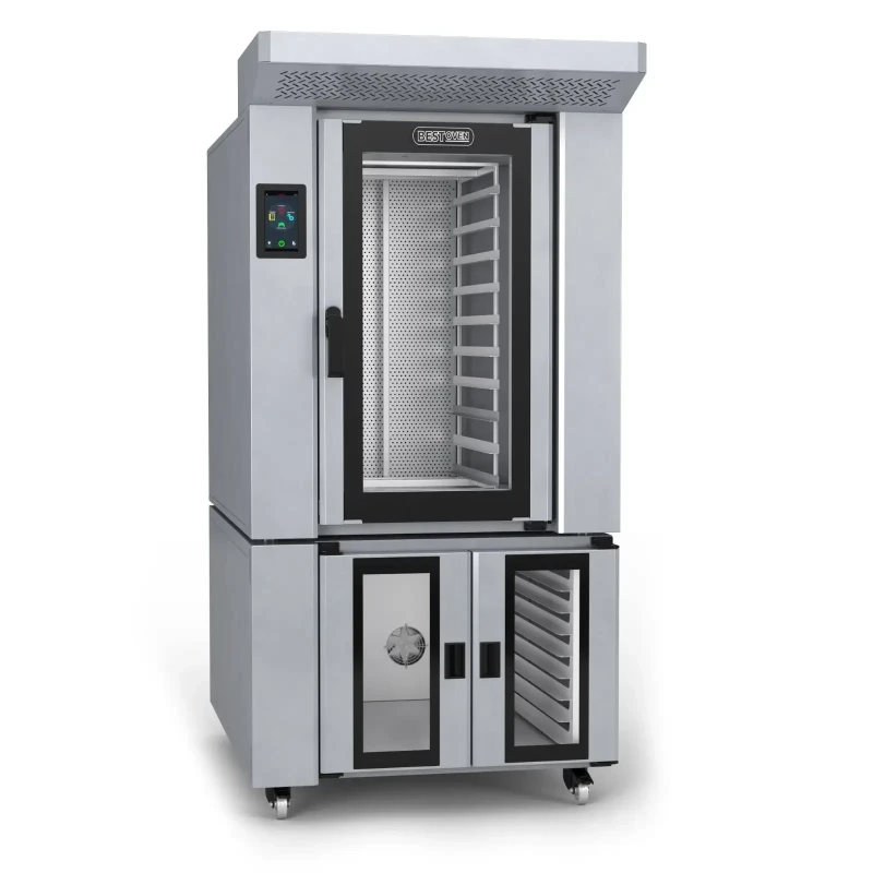 INOXCLASS როტაციული ღუმელი და ცომის ამომყვანი - სენსორული მართვით