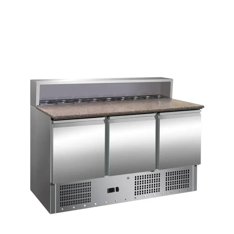 პიცის მაგიდა მაცივარი PS-903 – 3 კარიანი