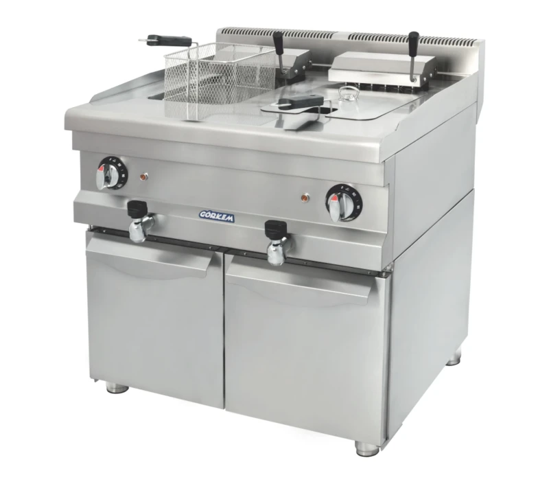 ორმაგი ფრიტური ელექტრო 12+12 ლიტრი კარადით  GÖRKEM