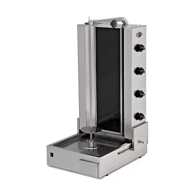 ელექტრო შაურმის აპარატი CSA – ქვედა ძრავით, 4 სანთურით