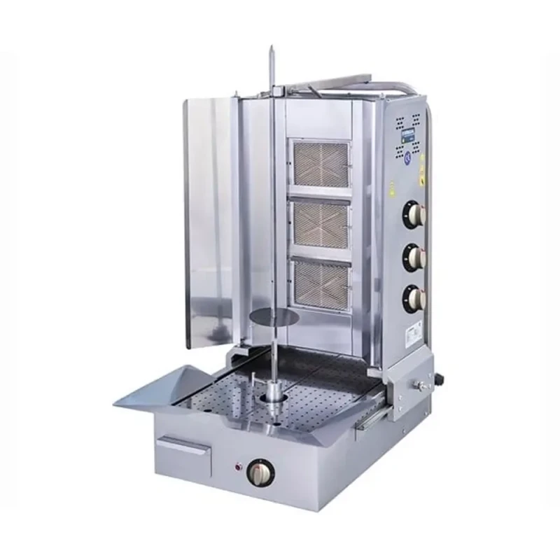 შაურმის აპარატი GÖRKEM ქვედა ძრავით - 3 სანთურით, ბუნებრივ აირზე