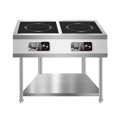 ინდუქციური ქურა 2 სანთურით+თარო IND-2