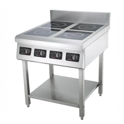 ინდუქციური ქურა 4 სანთურით+თარო IND-4