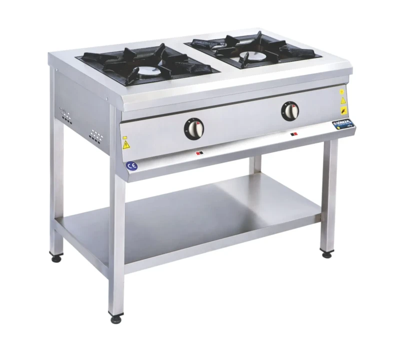 გაზქურა 2 კომფორით+თარო 80X50X85